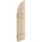 Ekena Millwork Smooth 2 Board Joined Board-n-Batten w/Quarter Round Arch Top Faux Wood Shutters, 11W x 76H, PR SHUBJQ11X76SMPR - alternate 4